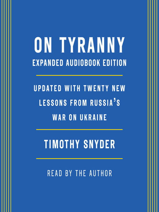 Cover image for On Tyranny